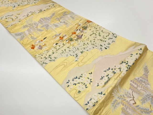 JAPANESE FUKURO OBI / WOVEN MANDARIN DUCK